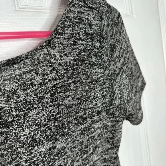 Kersh T-Shirt Cropped  Marled Black & White Size Small - Picture 4 of 16